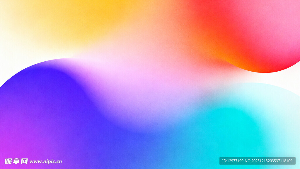 多彩渐变流体背景图