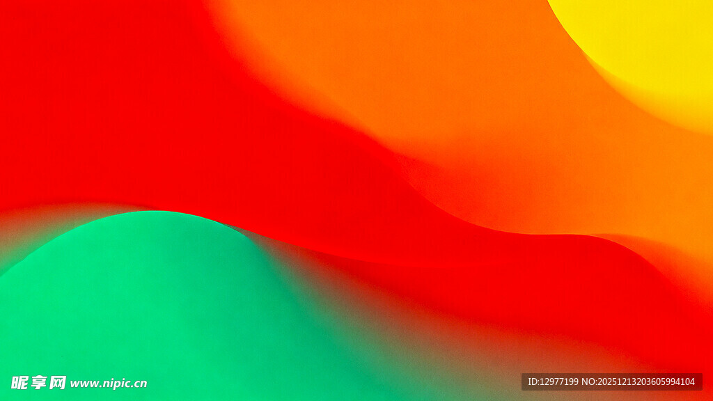 多彩渐变流体背景图