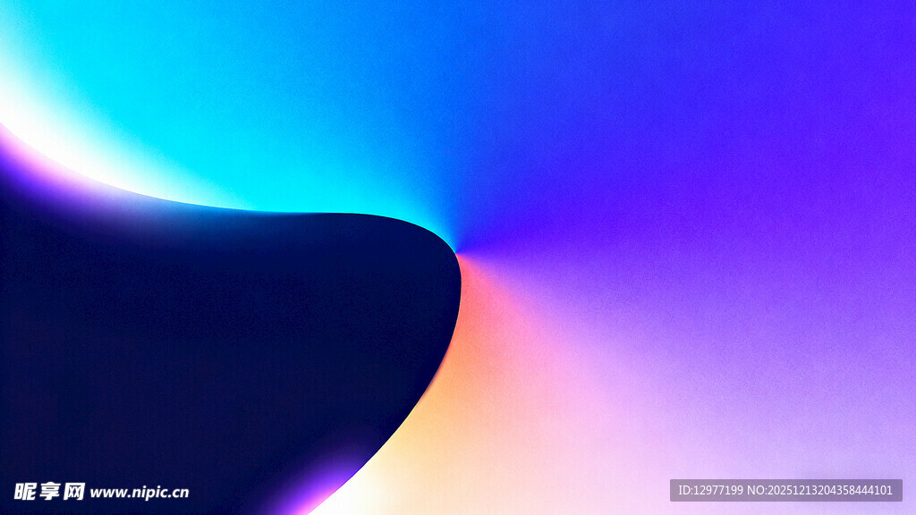 梦幻渐变色彩抽象背景图