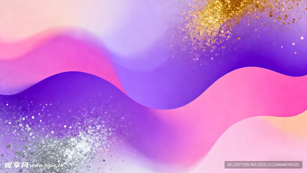 梦幻渐变流体背景图案