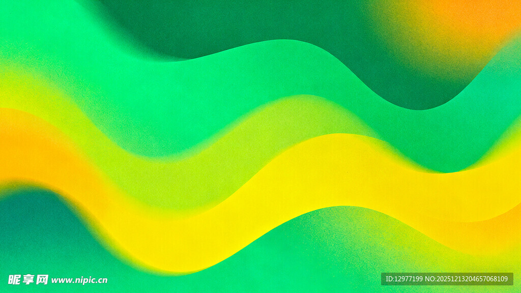 多彩波浪抽象背景图案