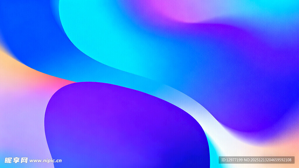 梦幻渐变流体背景图案