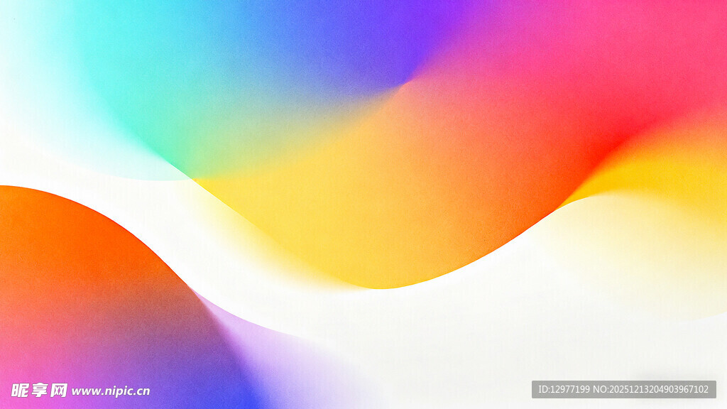 多彩流体渐变抽象背景图