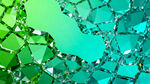 绿色碎玻璃质感背景图
