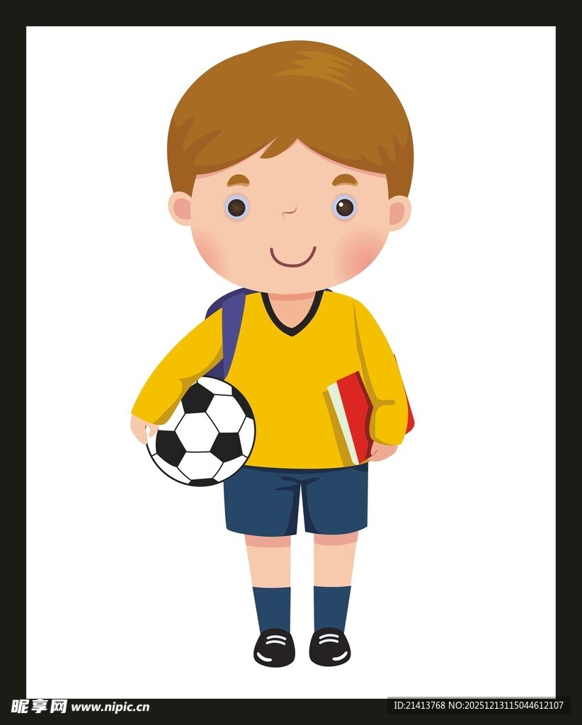 穿球衣抱球的可爱小男孩