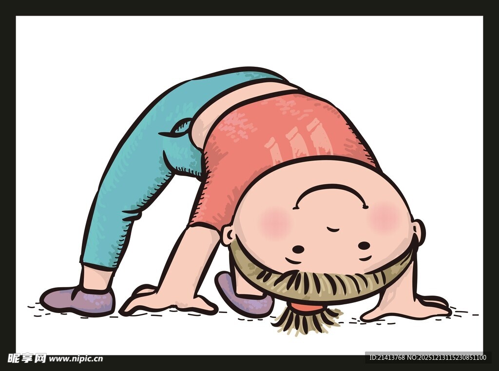 儿童做瑜伽姿势