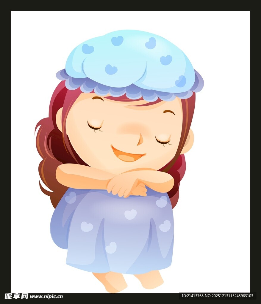 熟睡的可爱女孩