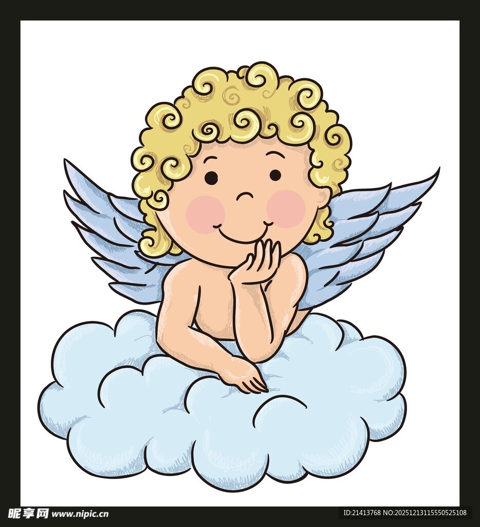 云朵上的小天使