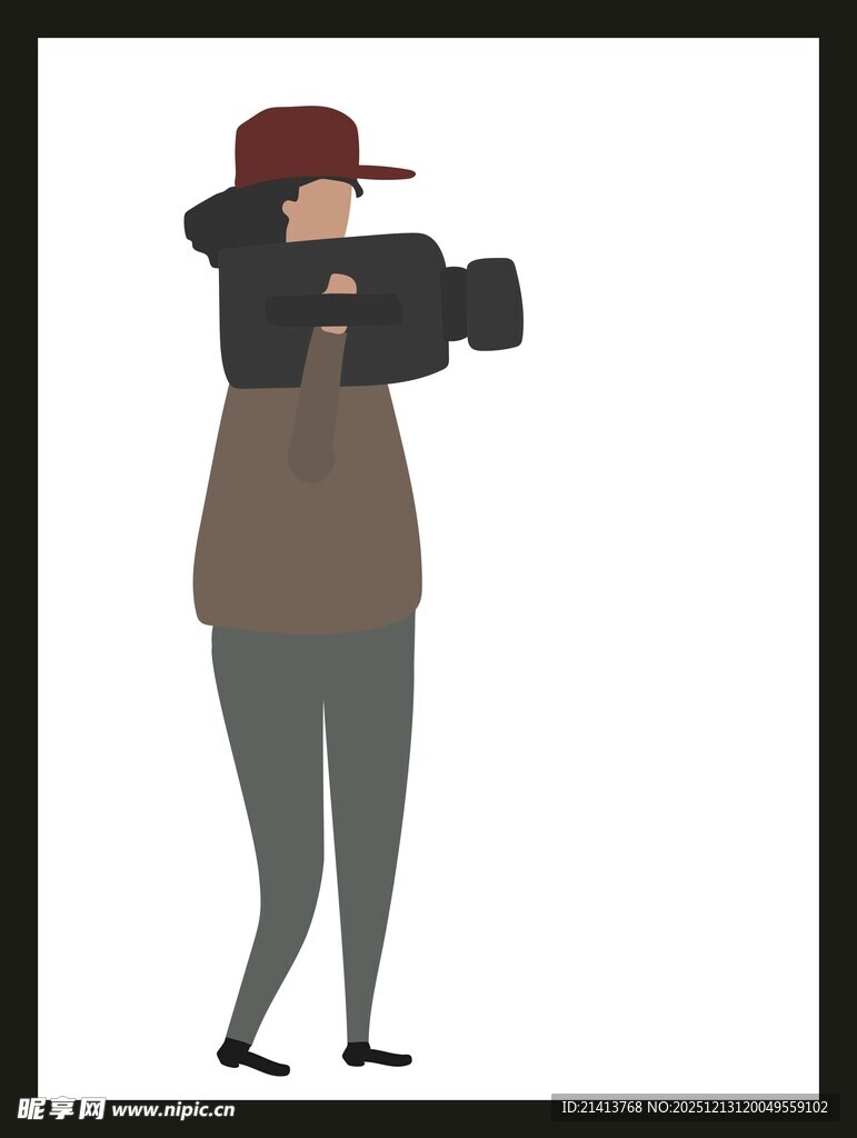 时尚穿搭的卡通人物形象