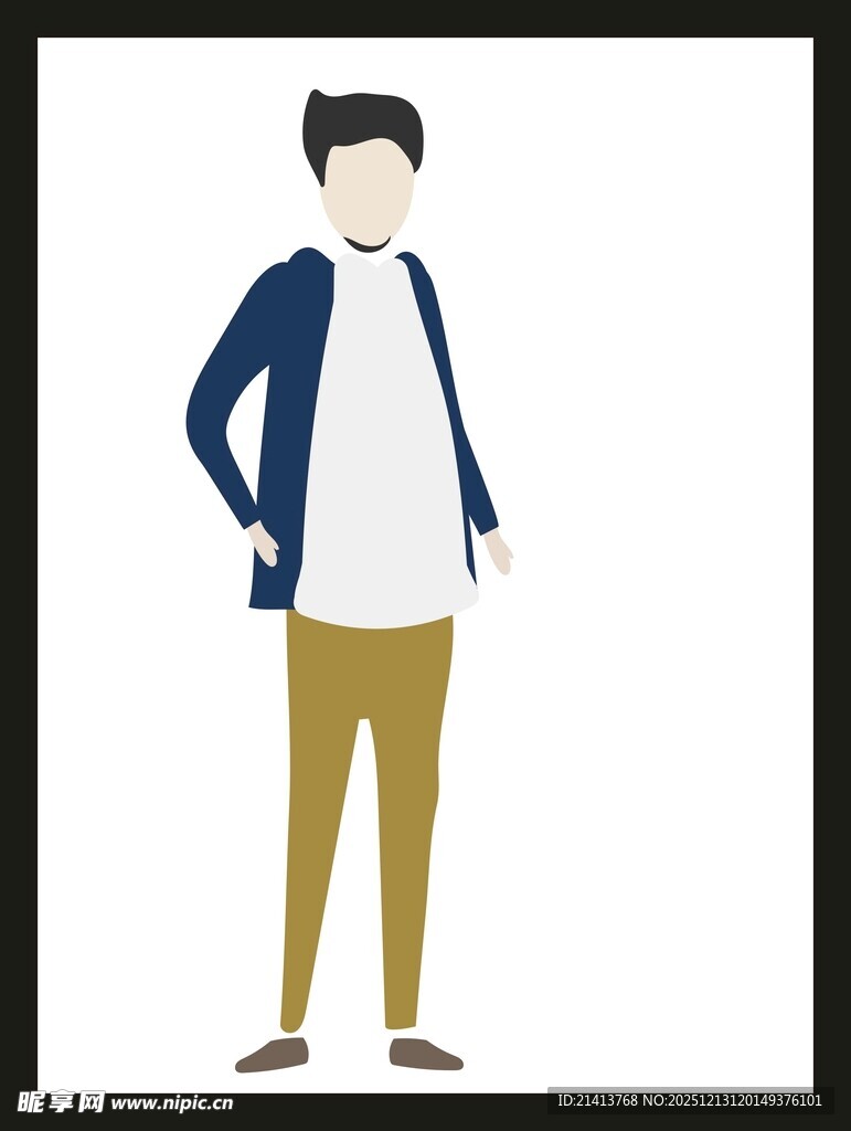 时尚休闲男士形象展示