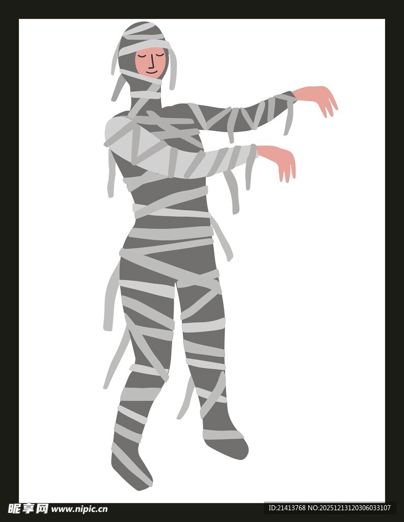 木乃伊装扮人物形象