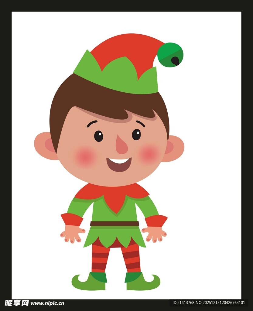 可爱圣诞小精灵形象