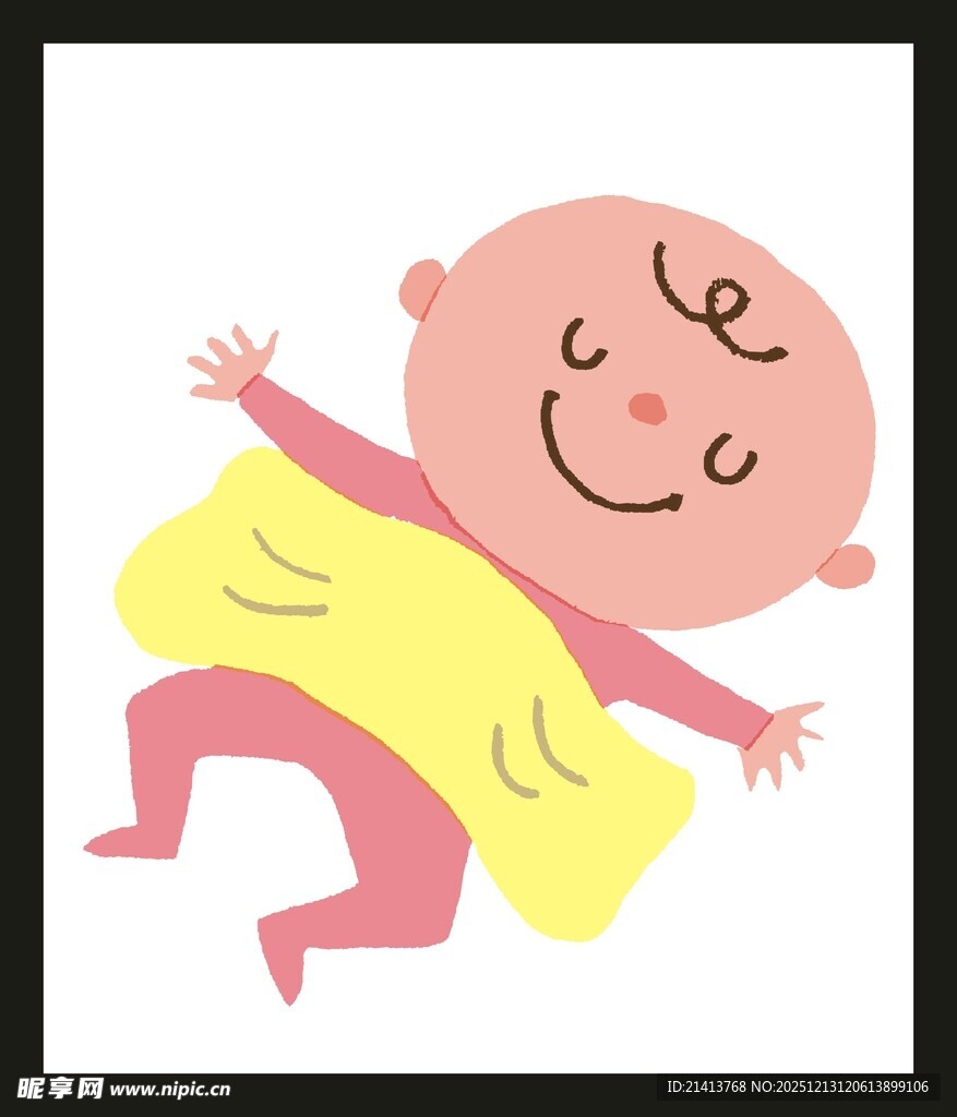 可爱宝宝卡通形象插画
