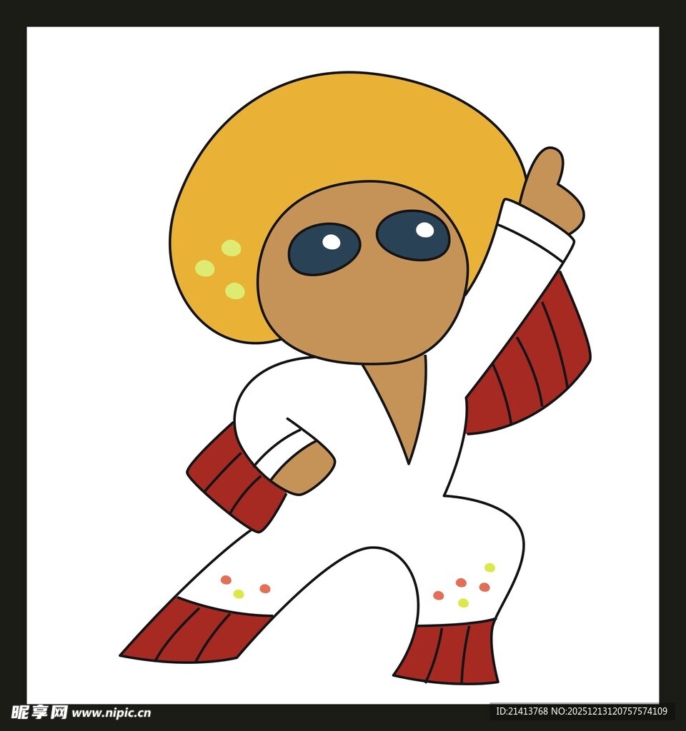 卡通功夫小子形象