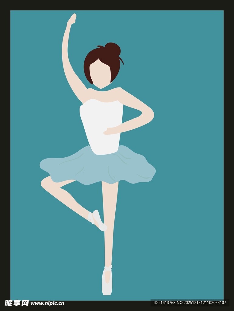 芭蕾舞者优雅舞姿