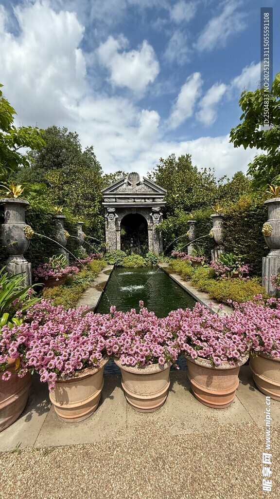 美丽庭院花卉景观