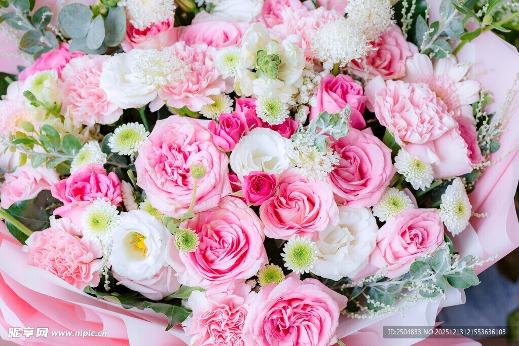 缤纷多彩鲜花花束