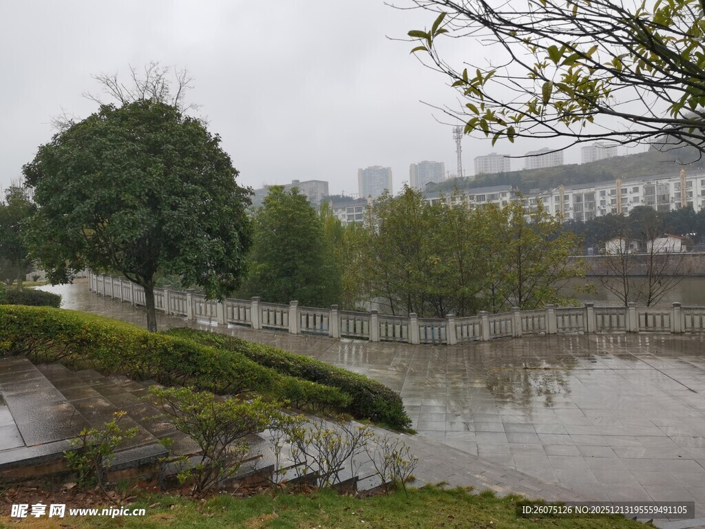 城市雨后积水景观