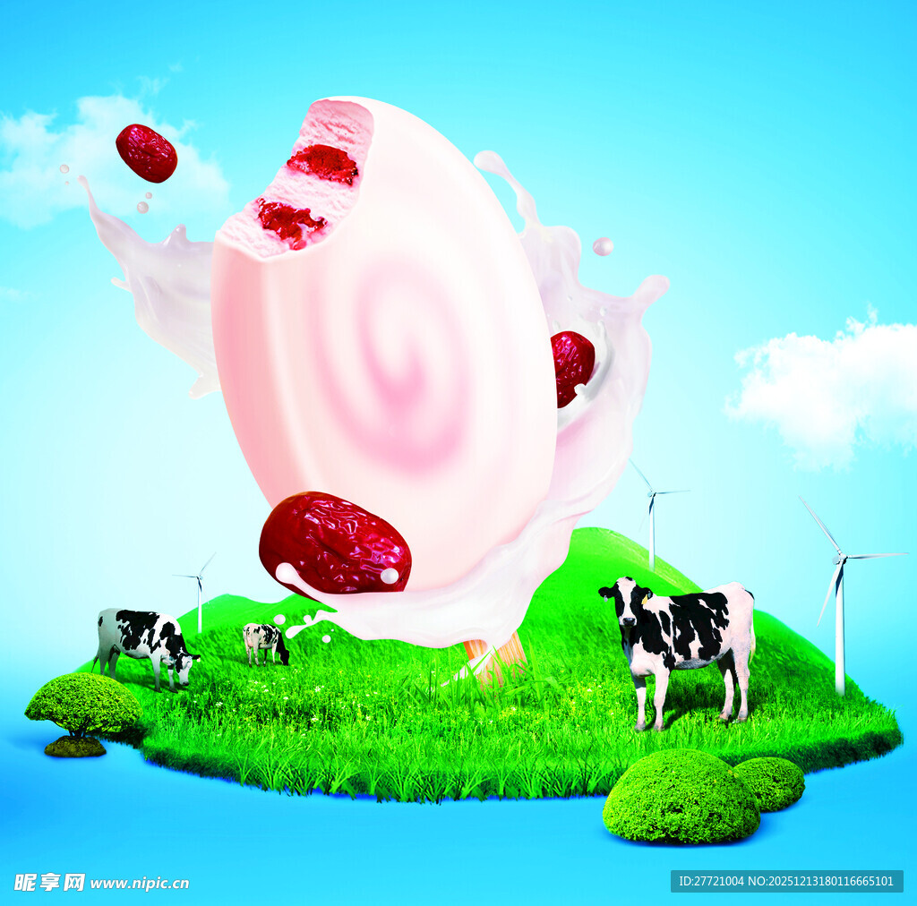 伊利牧场冰淇淋雪糕冰激