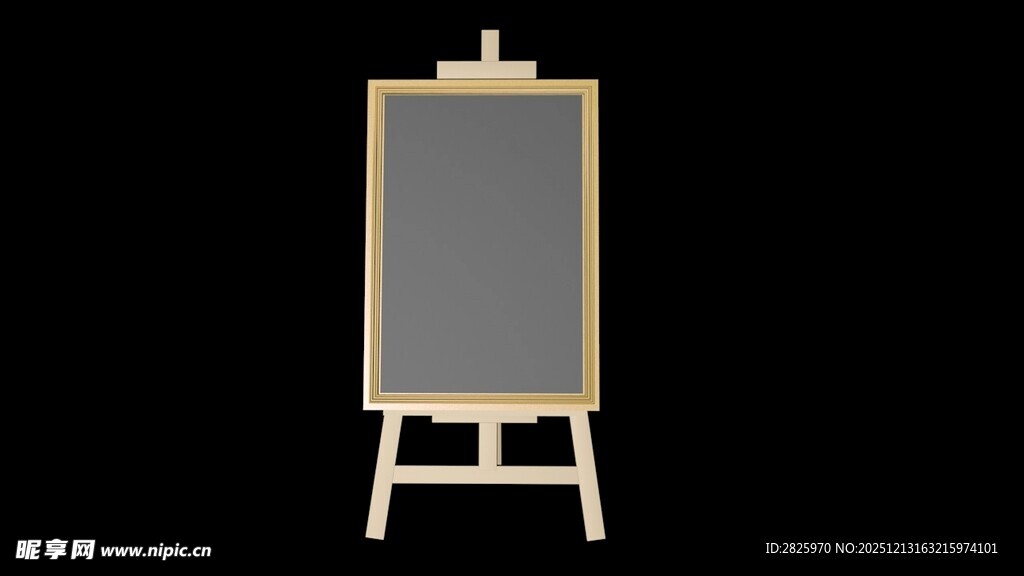 木质画架 简约艺术展示架