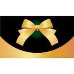 金色蝴蝶结装饰图案