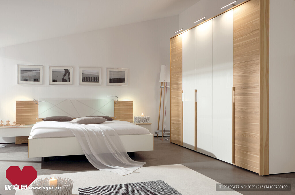 简约现代风格温馨卧室空间