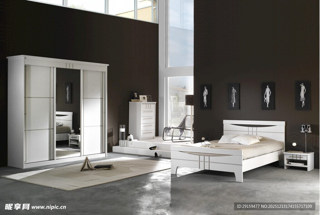 现代简约风格卧室家具