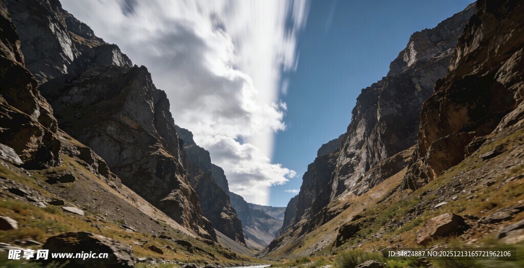 壮丽山谷风光