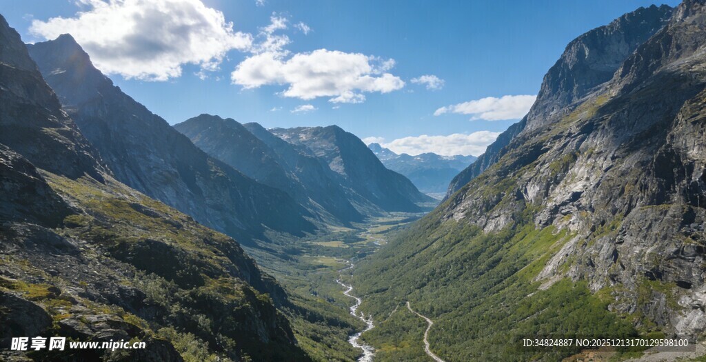 壮丽山谷自然风光