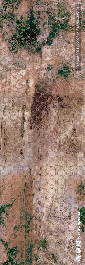 复古花纹布料纹理特写