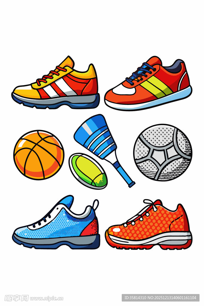 多彩运动装备集合