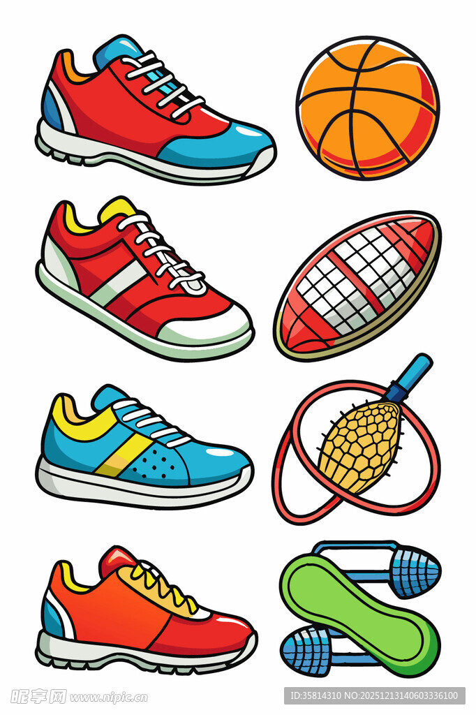 多彩运动装备集合