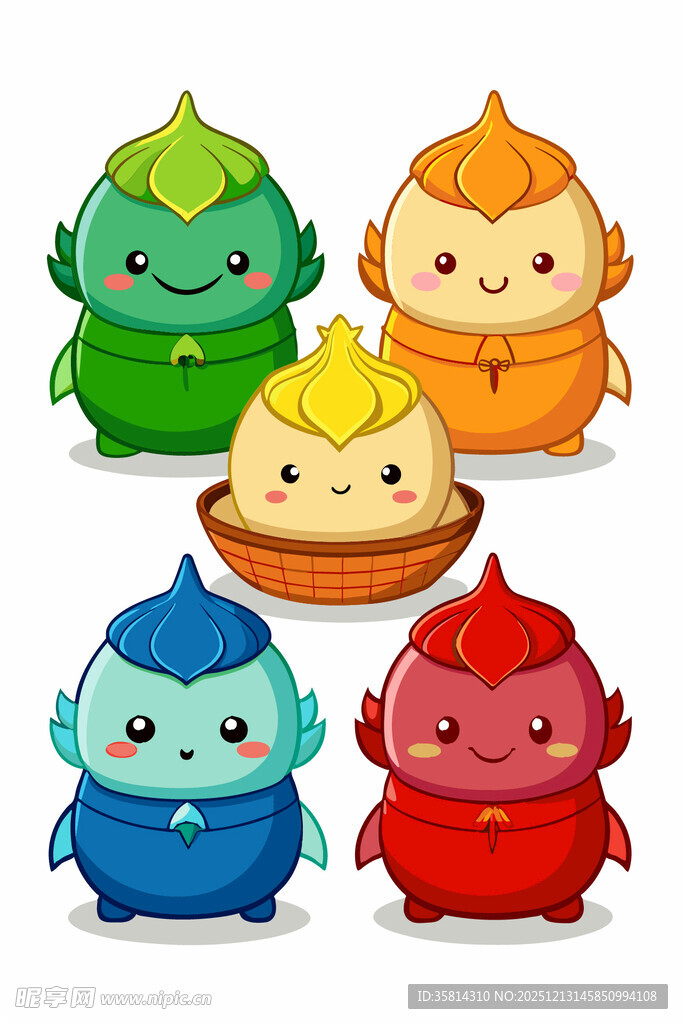 多彩可爱小怪兽集合