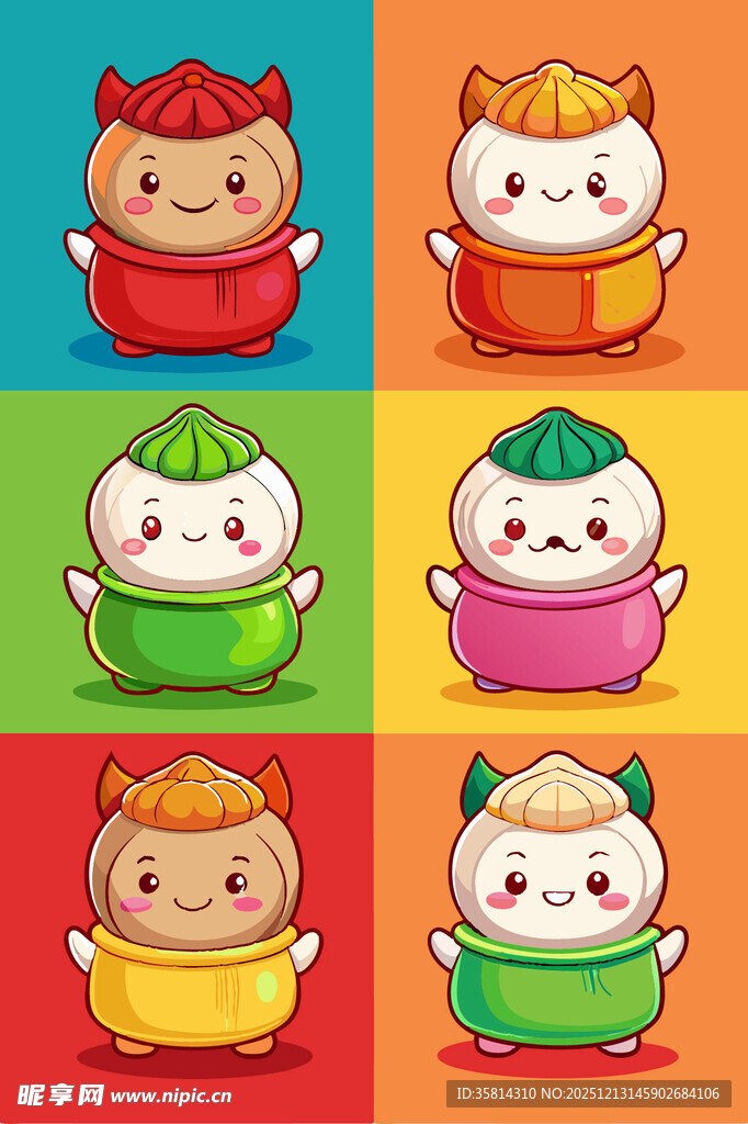 可爱卡通生肖形象集合