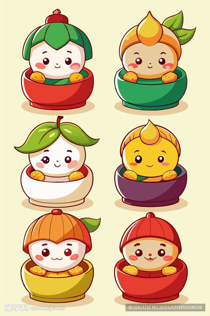 可爱卡通水果拟人形象