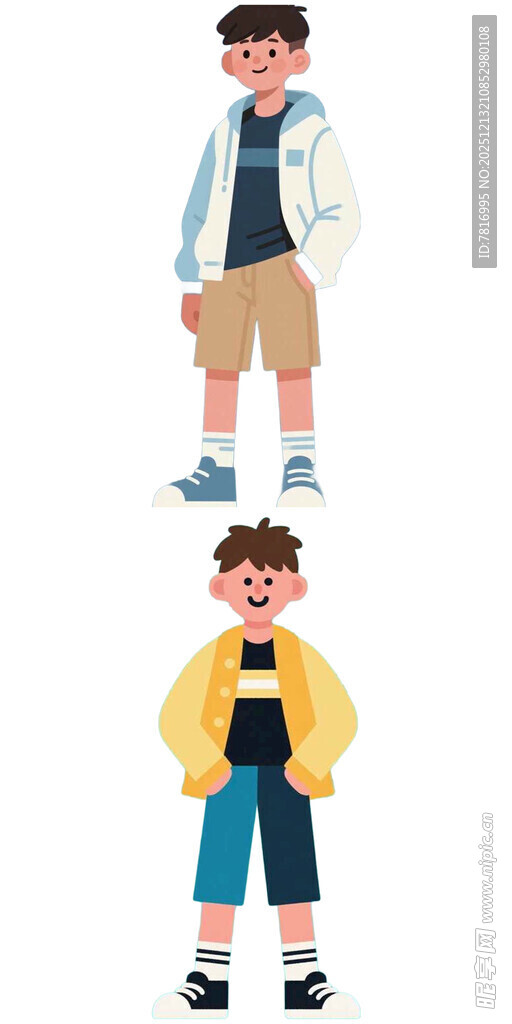 时尚男孩穿搭展示