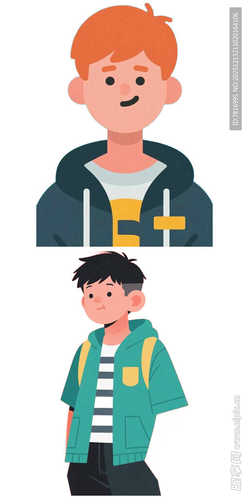 男孩多样穿搭造型展示