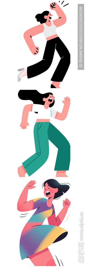 活力舞者展现动感姿态