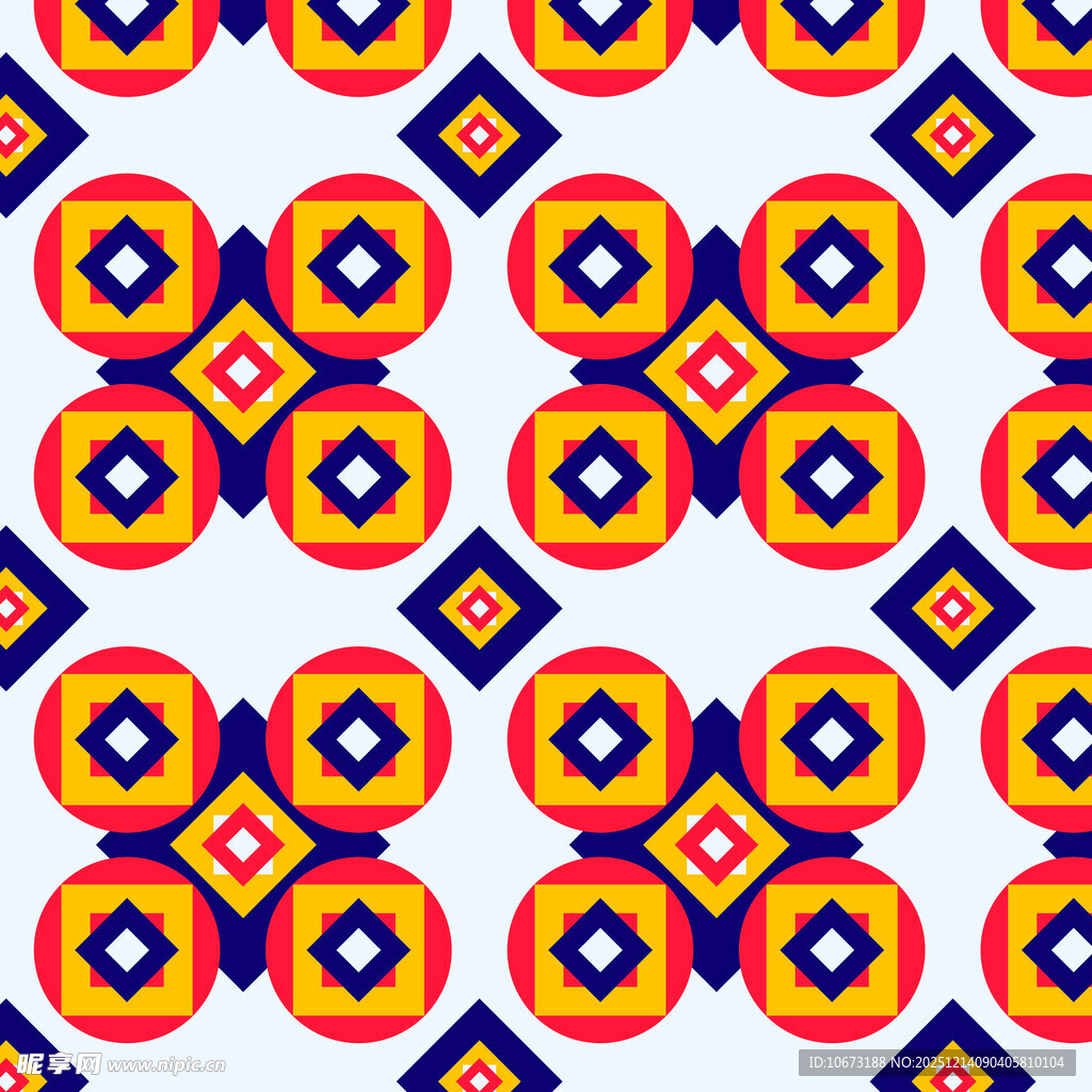 几何图案无缝花纹设计