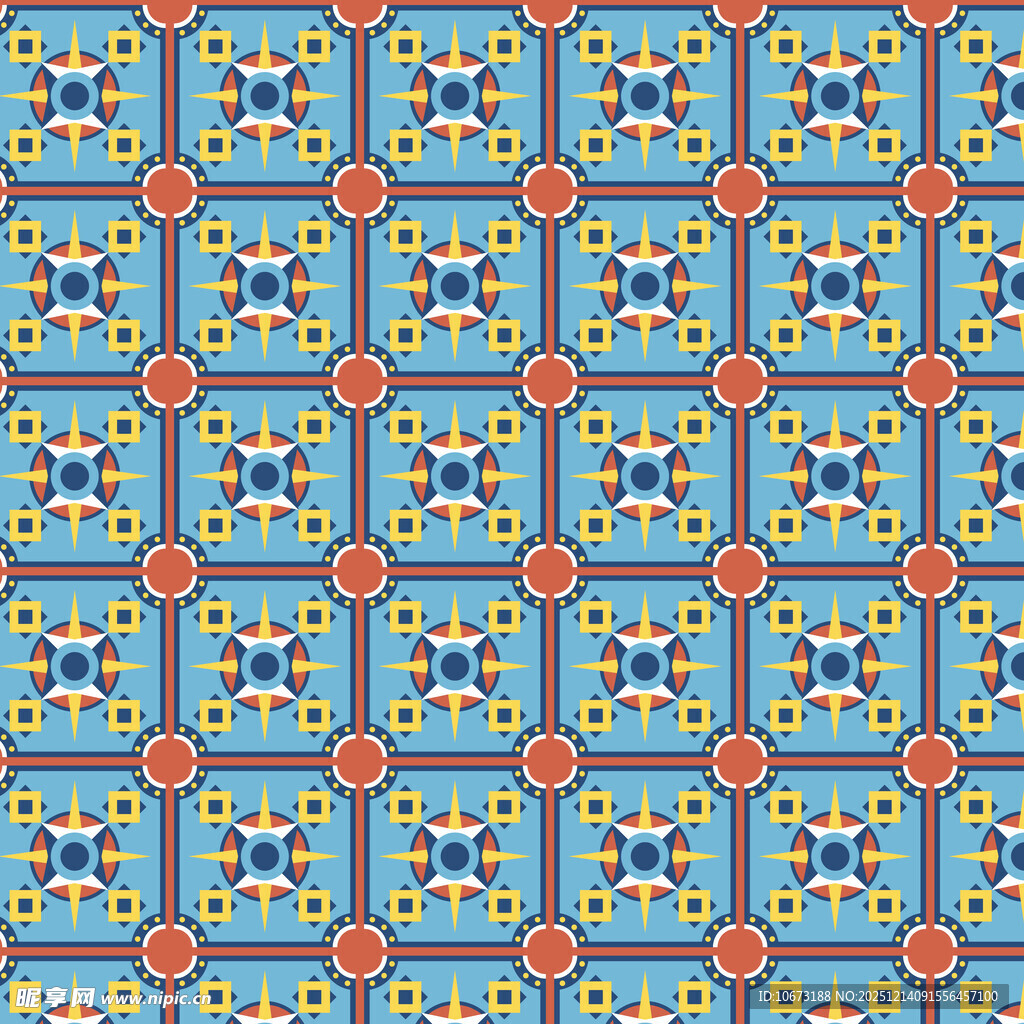 几何图案瓷砖纹理设计