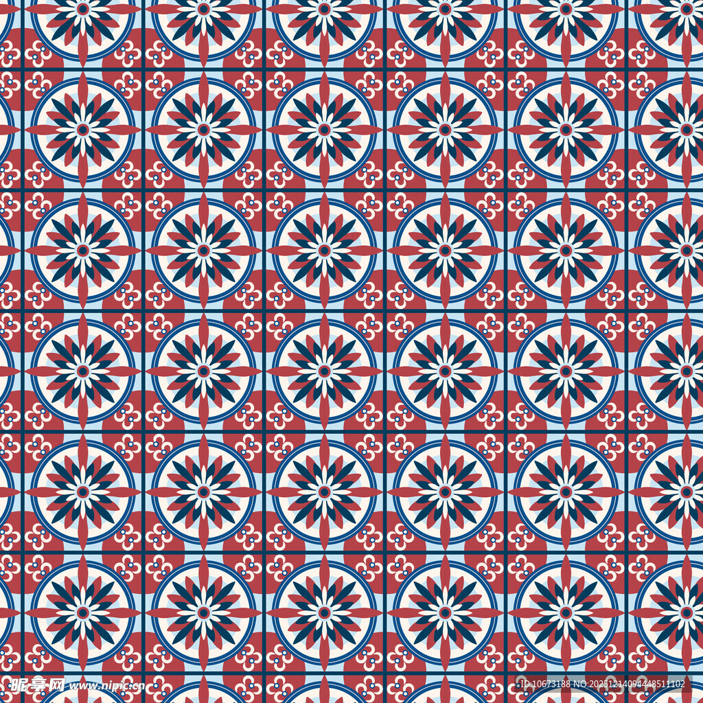 复古几何花纹图案设计