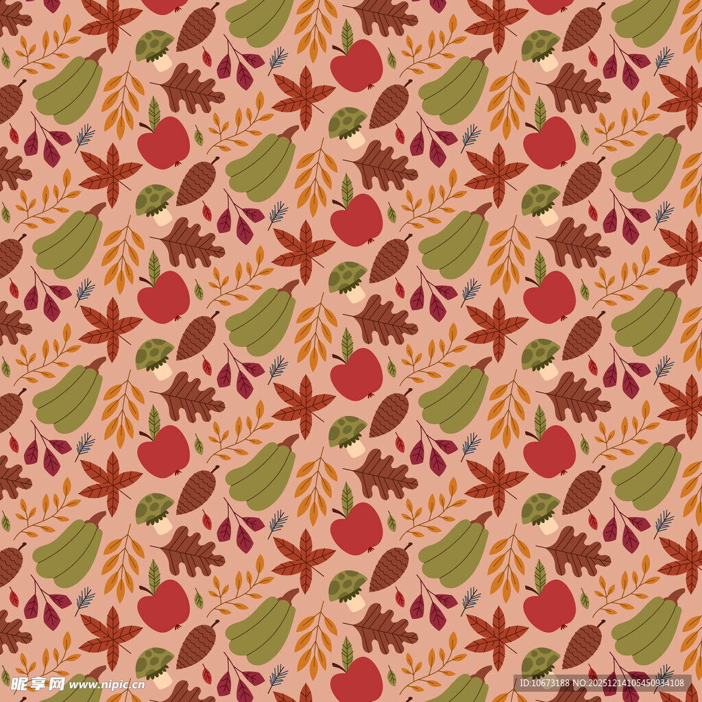 水果图案的多彩无缝背景