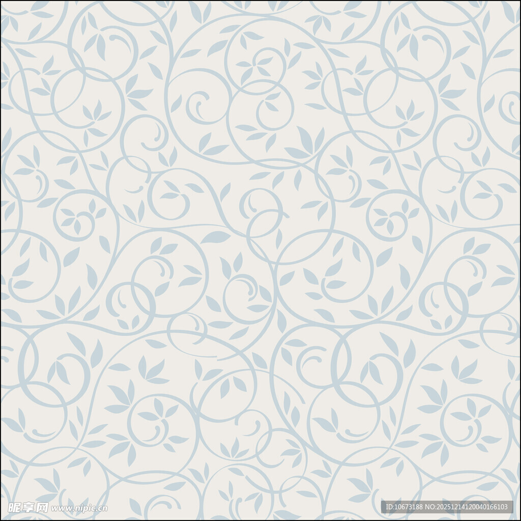 浅蓝色花卉图案纹理背景