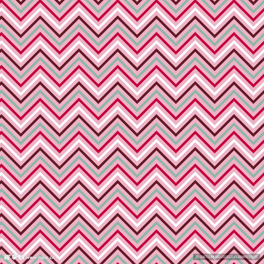 粉色锯齿纹几何图案背景