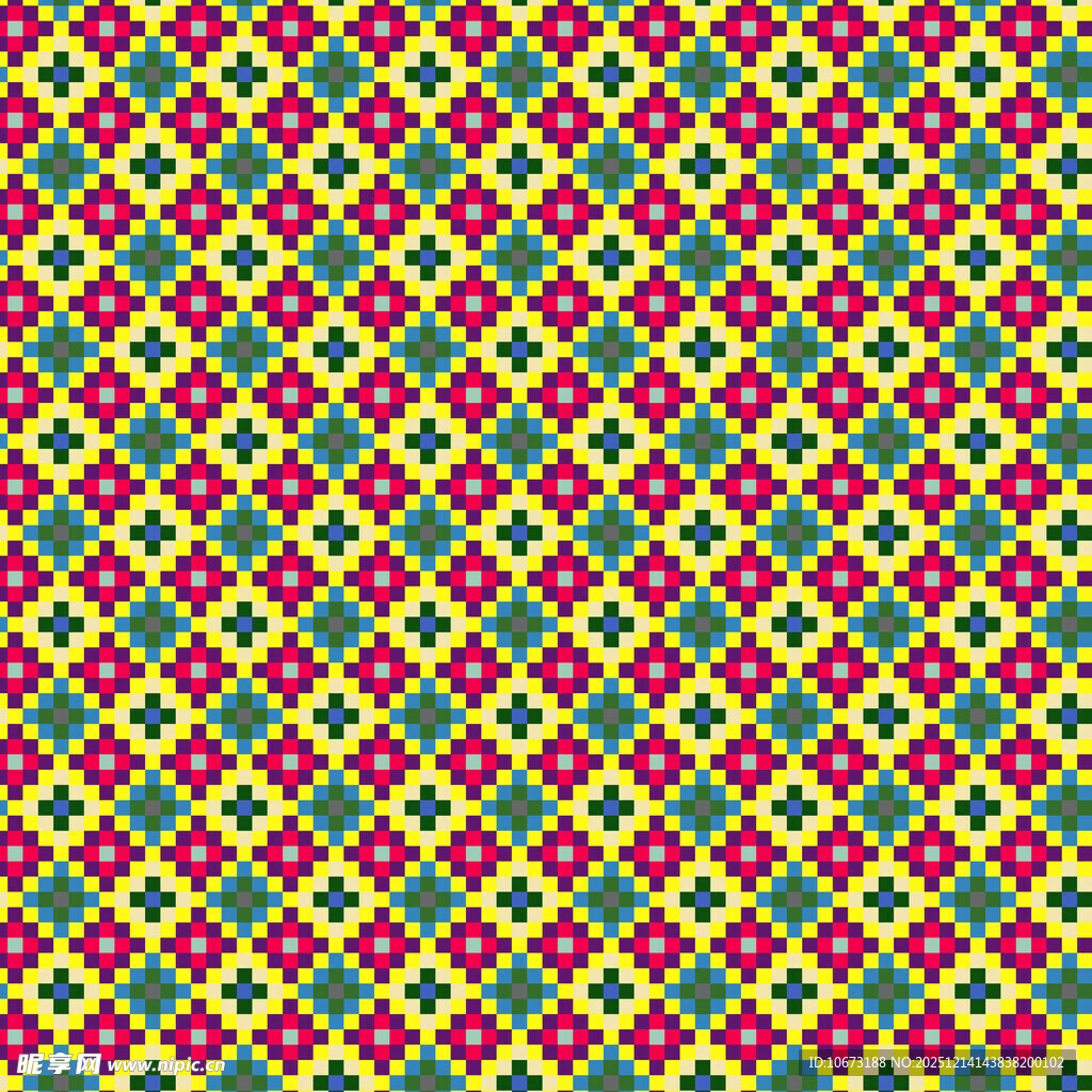 多彩几何图案无缝背景