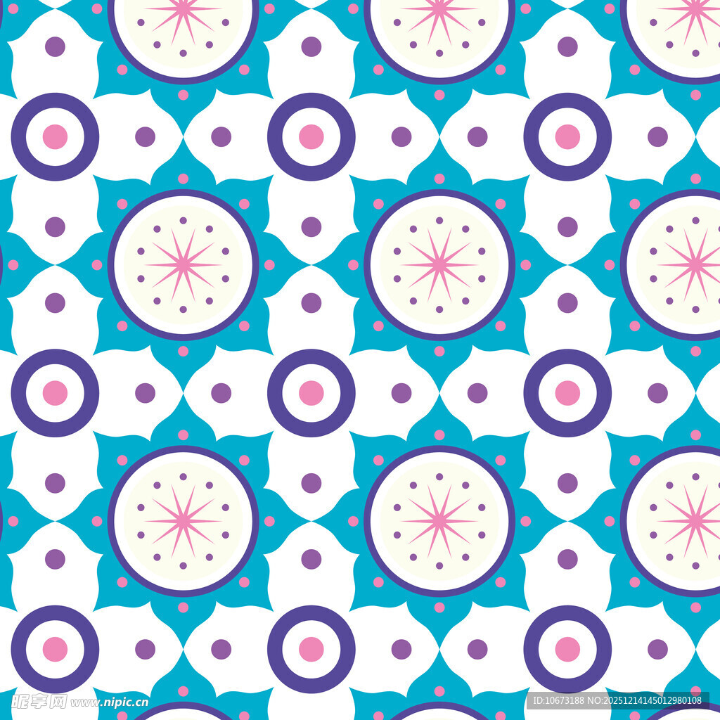 蓝紫几何图案无缝背景