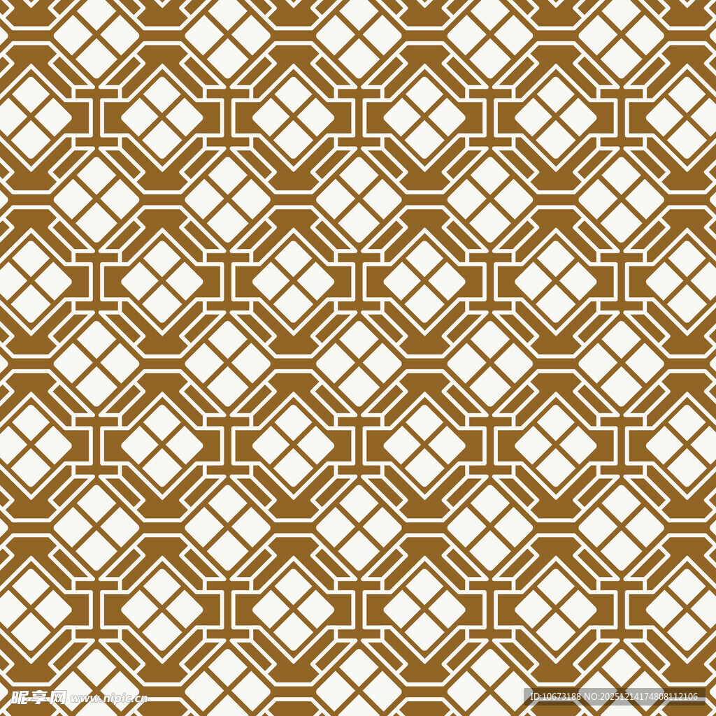 金色几何图案无缝纹理