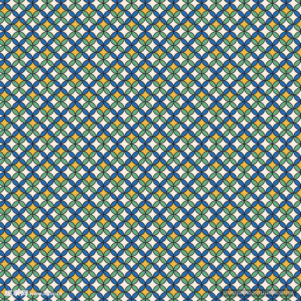 蓝绿色几何图案纹理背景