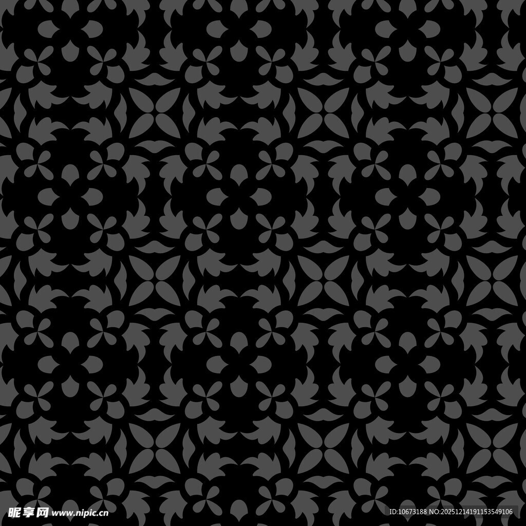 黑色几何花纹图案背景