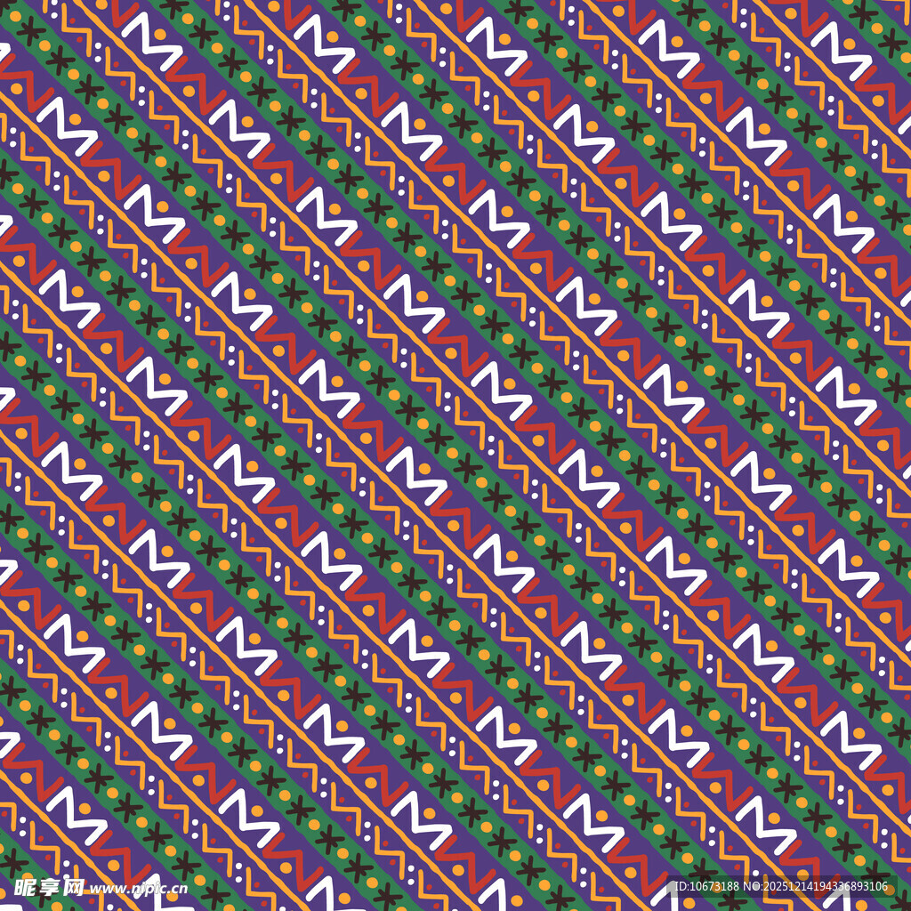 多彩几何图案无缝背景